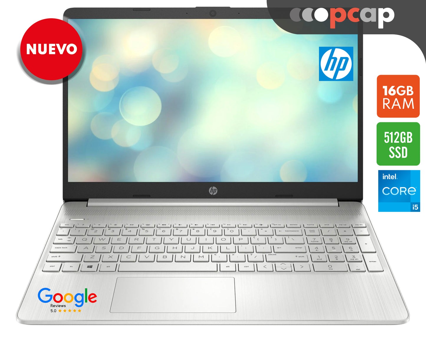 PORTATIL HP I5 12GEN 16GB RAM 512GB W11 + OFFICE2024 PROMOCIÓN