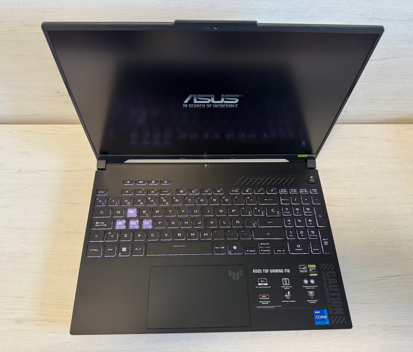 ASUS TUF GAMING I7 13gen 16GB 4050