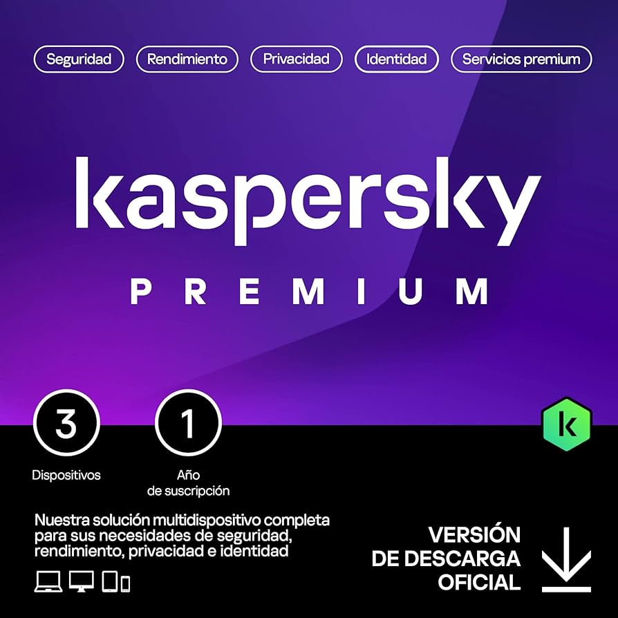 Licencia Kaspersky Antivirus 3 PC 1 año