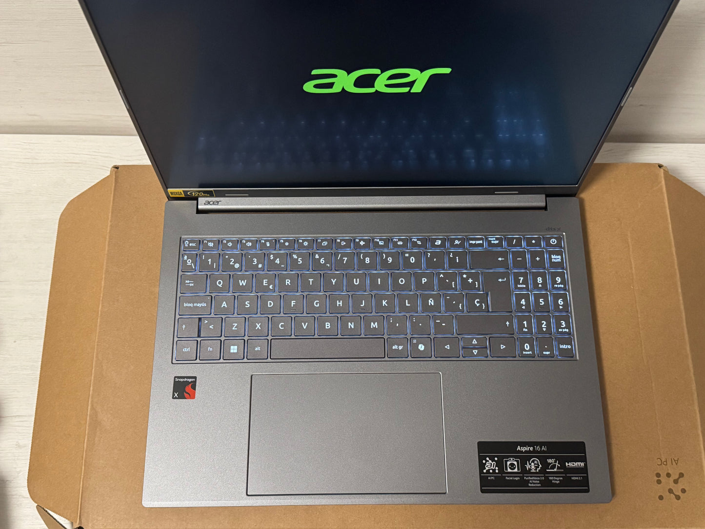 PORTÁTIL ACER ASPIRE 16 AI 32GB 1TB NUEVO