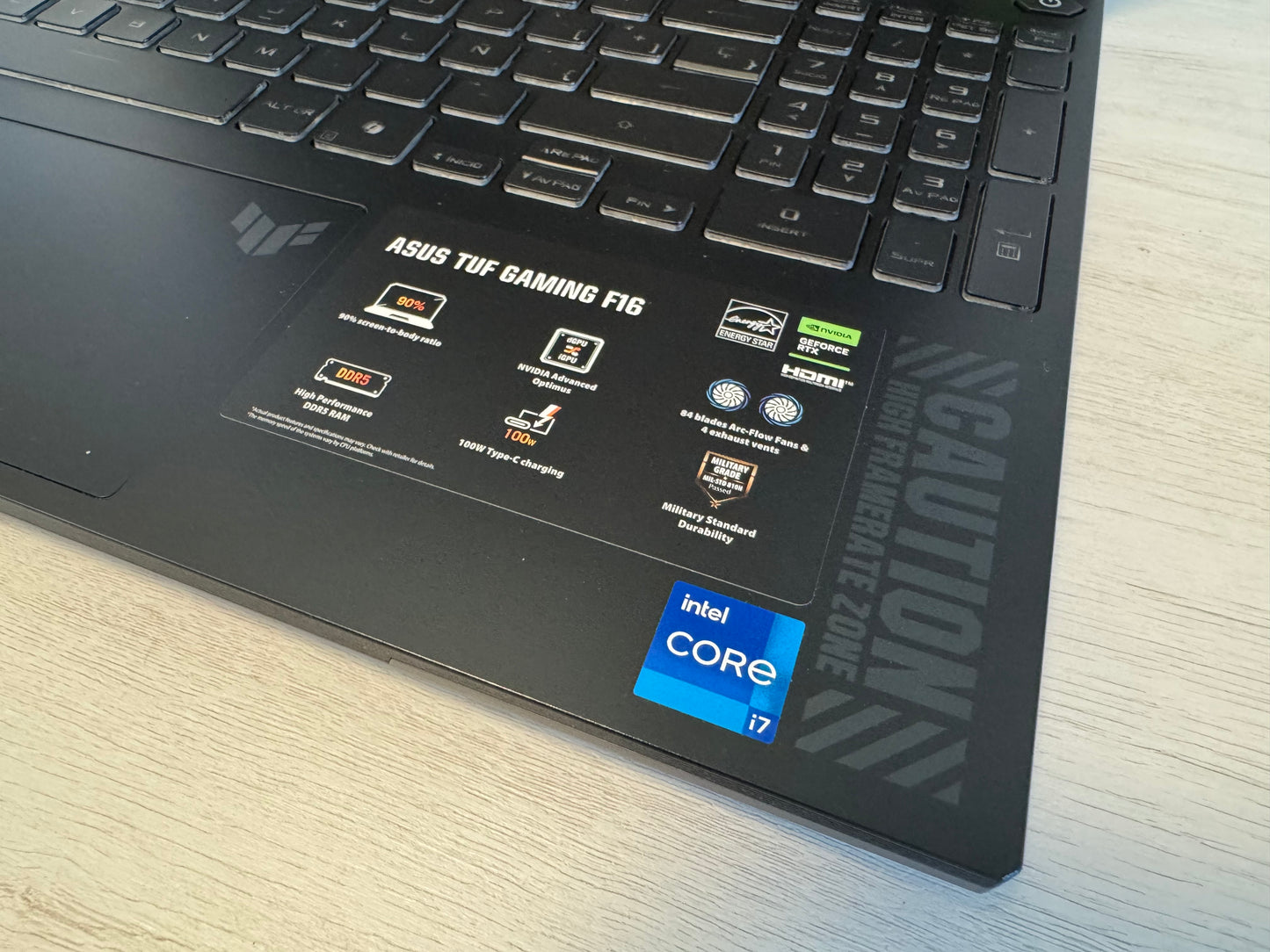 ASUS TUF GAMING I7 13gen 16GB 4050