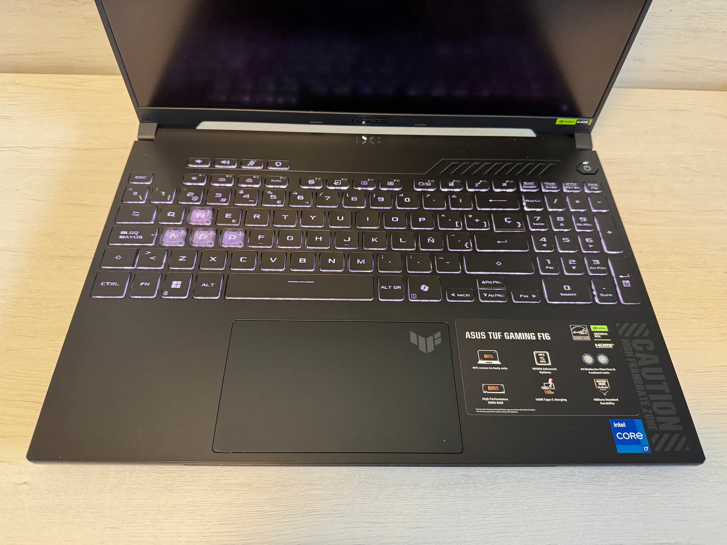 ASUS TUF GAMING I7 13gen 16GB 4050